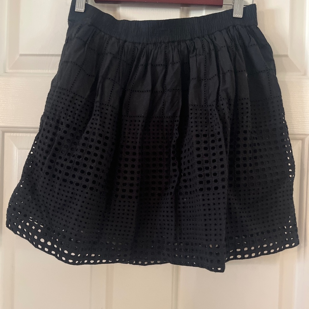 Madewell black mini skirt